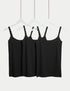 Marks & Spencer "3pk Cotton Rich Lace Trim Vests"